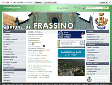 Tablet Screenshot of comune.frassino.cn.it